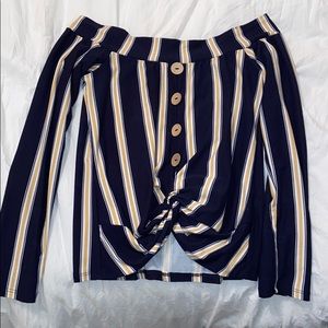 Off the shoulder crop top